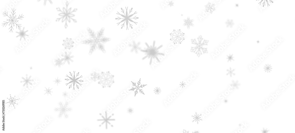 Frosty Delight: Breathtaking 3D Illustration of Falling Christmas Snowflakes Frosty Delight: Breathtaking 3D Illustration of Falling Christmas Snowflakes