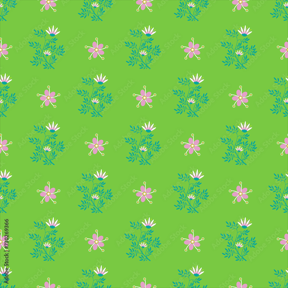 Free vector spring flowers pattern design . Free vector spring flowers pattern design .
