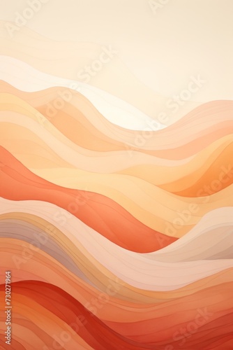 watercolor background with various wave shapes color fields