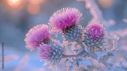 Thistle down to lilac frost  photo