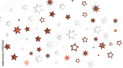 Plummeting Christmas Sparkles: Captivating 3D Illustration of Descending Holiday Star Glitters © vegefox.com