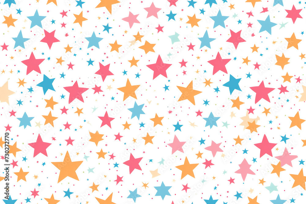 Star Seamless Pastel Pattern Background