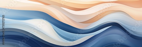 watercolor background with various wave shapes color fields © Zickert