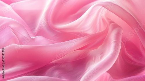 Gentle waves of soft pink fabric, conveying a sense of calm and delicate beauty.