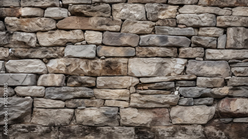 Medieval Stone Wall with Textured Surface