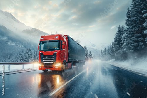 Drive the Future: European Trucking Ad Style