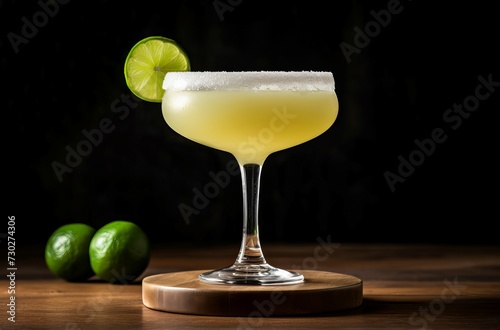 Margarita cocktail. Ice fresh lime. Generate Ai