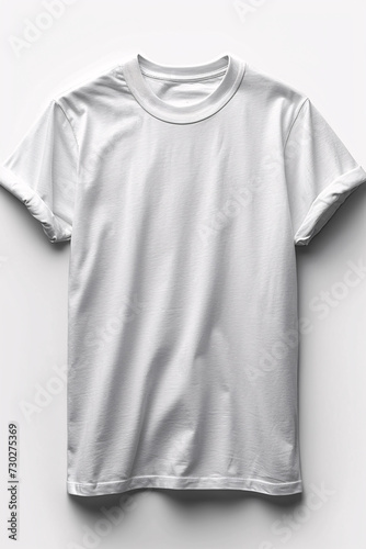 Distinctive Tees Display, White Precision Logo Mockup for Male and Female T shirts, Elevating Brand Aesthetics