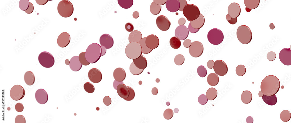 confetti png. red confetti falls from the sky.