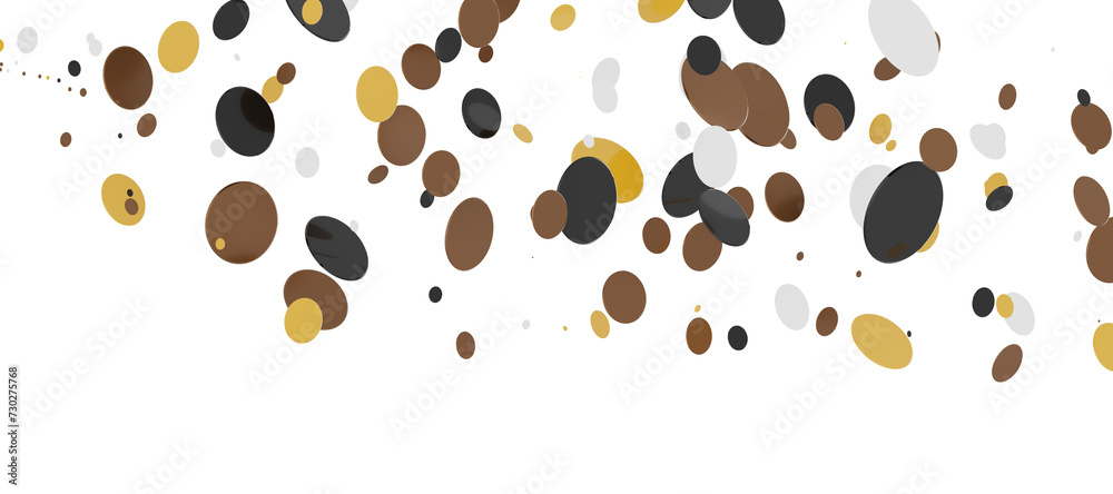 Multicolor confetti abstract background with a lot of falling pieces, isolated on a white background. Festive decorative tinsel element for design Multicolor confetti abstract background with a lot of falling pieces, isolated on a white background. Festive decorative tinsel element for design