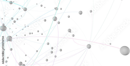 Concept of AI technology  Motion of digital data flow.