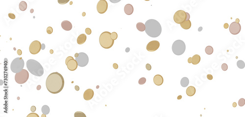 gold  Delight  Captivating 3D Illustration of Joyful gold Confetti