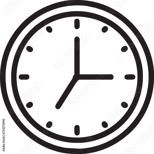 imagine a shape that represents the concept of time in a purely visual form, icon