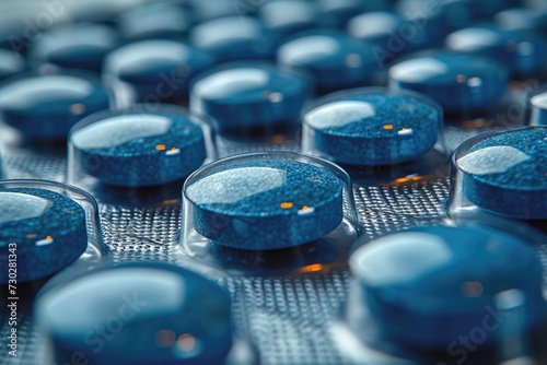 blue drugs or medicines design professional photography
