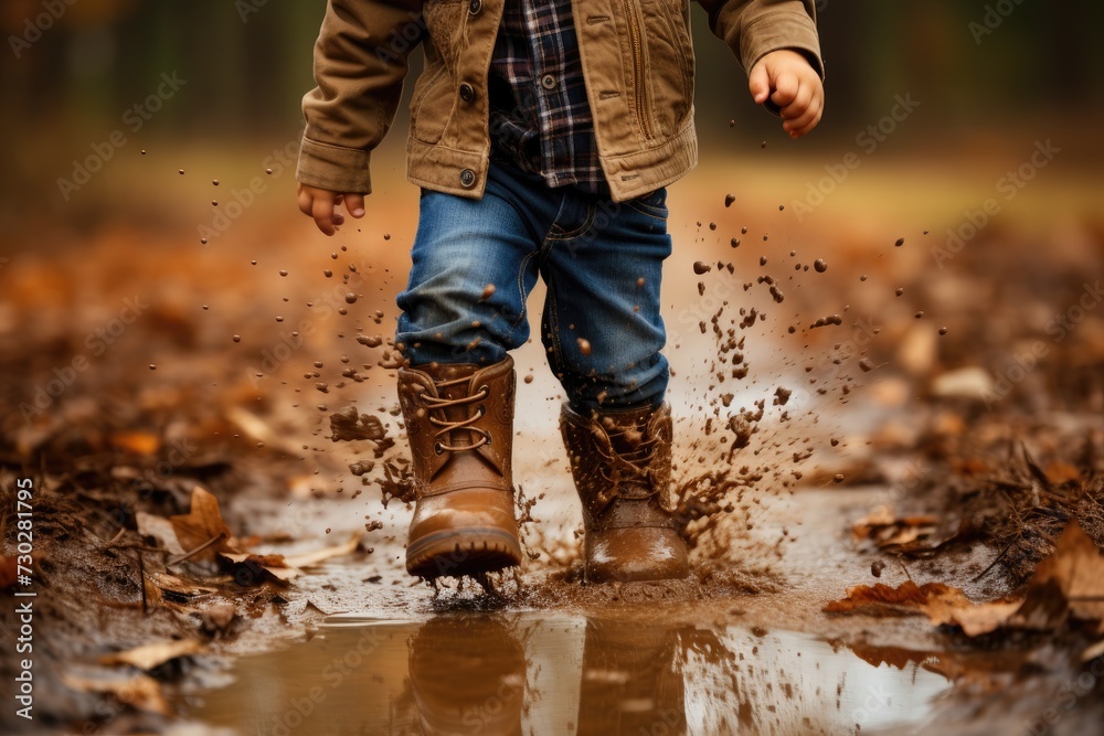Splash in the Puddles a fun spring activity professional photography