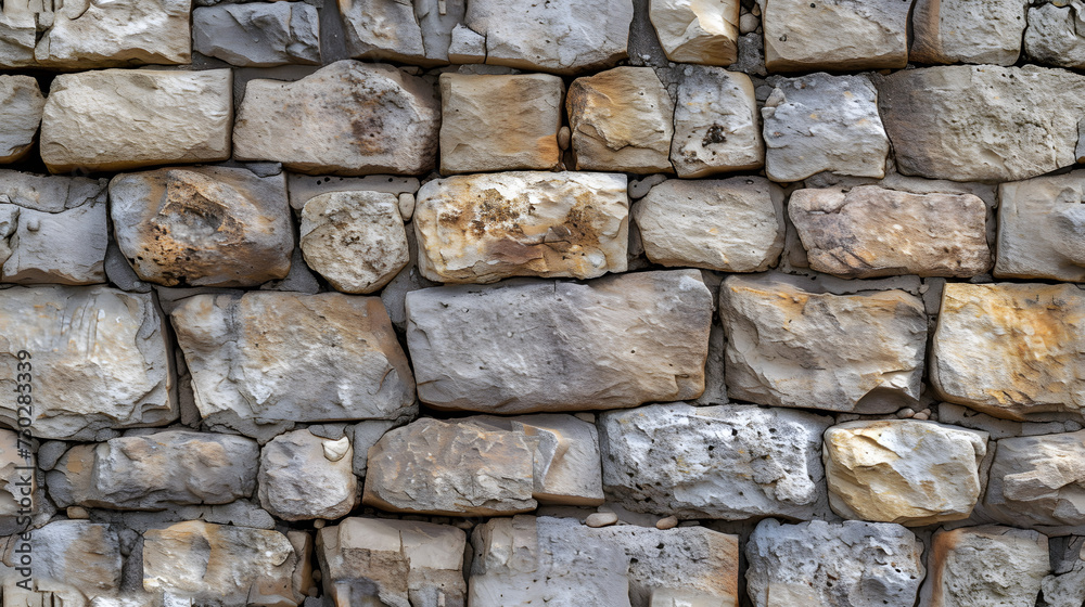 Obraz premium Close-Up of Stone Wall Made of Rocks