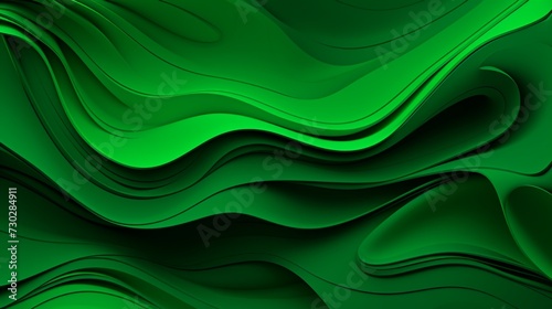 Abstract organic green lines as wallpaper background illustration 