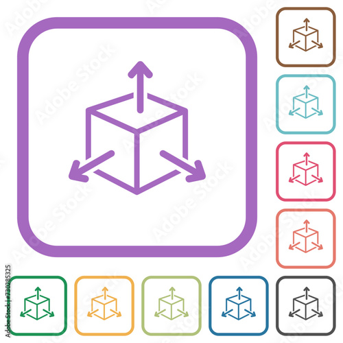 Scalability simple icons
