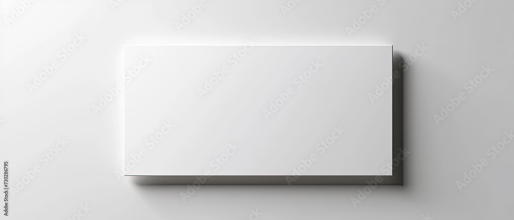 Fototapeta premium blank white box over white background 