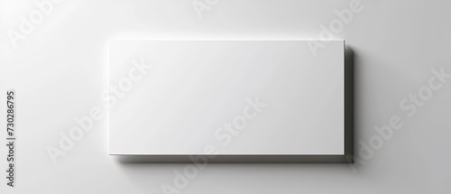 blank white box over white background 