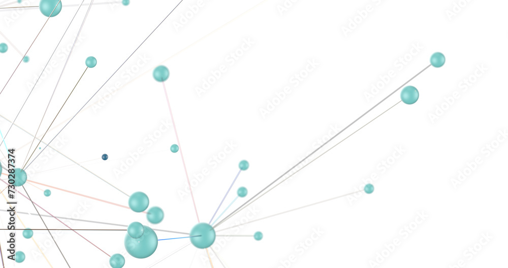Abstract 3d rendering of network concept. Modern background. Futuristic shape with spheres and lines. Design for poster, cover, Abstract 3d rendering of network concept. Modern background. Futuristic shape with spheres and lines. Design for poster, cover,