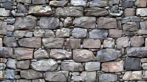 A Stone Wall Constructed With Rocks