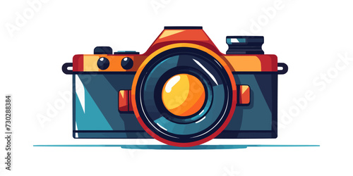 photocamera vector flat minimalistic isolated illustration
