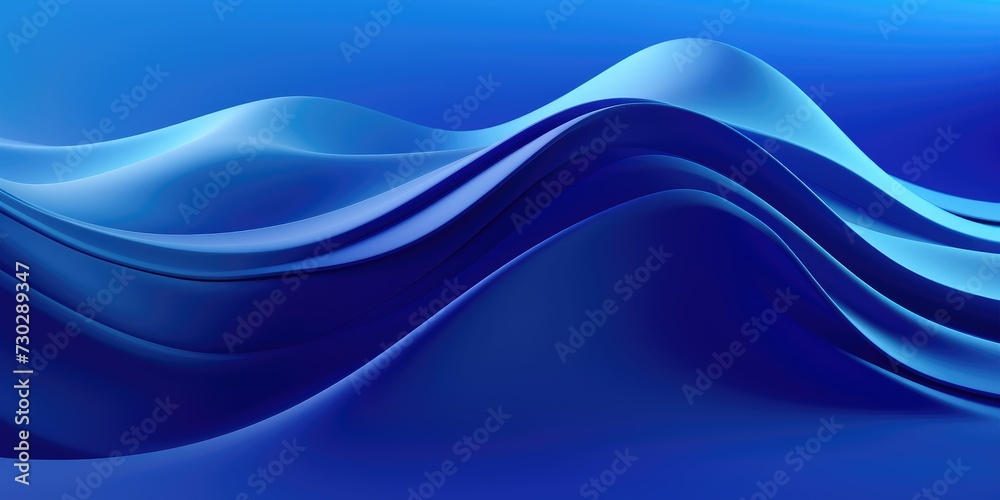 3d blue abstract background with waves