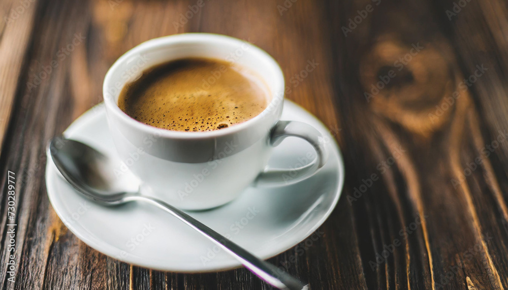 Steaming cup of coffee on rustic background, representing caffeine energy and warmth Steaming cup of coffee on rustic background, representing caffeine energy and warmth