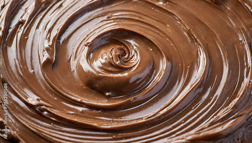Rich, creamy chocolate spread on textured surface, dark and inviting, perfect for food blogs or dessert recipes Rich, creamy chocolate spread on textured surface, dark and inviting, perfect for food blogs or dessert recipes