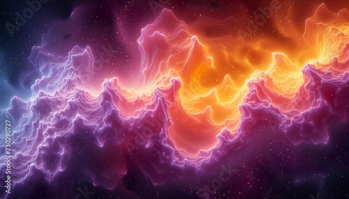 Science Art Abstract - Quantum Foam Microscopic Texture, Futuristic Quantum Realm Background