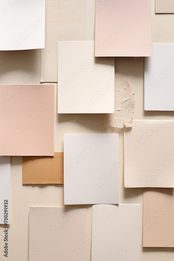 custom made wallpaper toronto digitalNeutral tone paper collage background. Chaotic paper cards