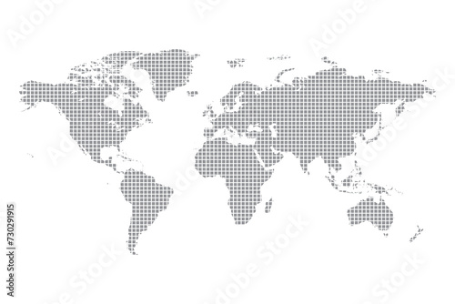 Squre Pattern world map