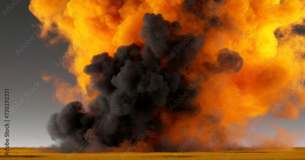 Kolorowy dym eksplozja - obrazy, fototapety, plakaty 