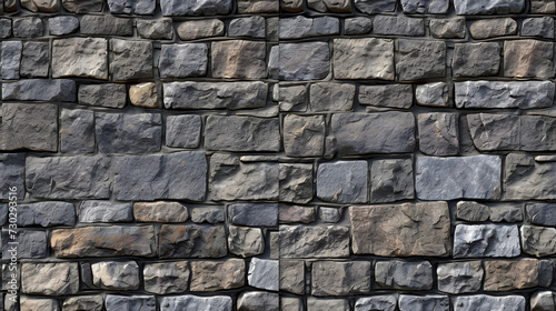 Various Sizes and Colors of Stone Wall