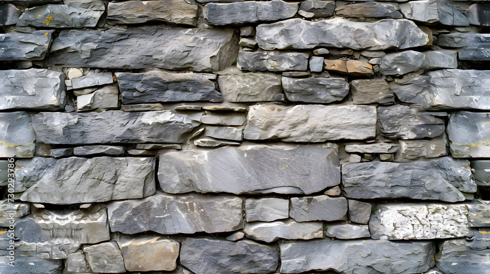 Close Up of a Stone Wall Made of Rocks