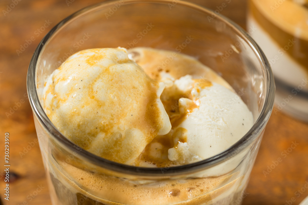 Frozen Sweet Affogato Coffee Dessert Frozen Sweet Affogato Coffee Dessert