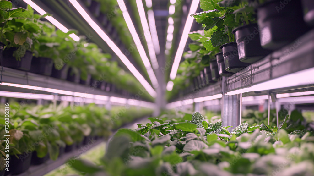 vertical farm in the revolutionary concept of sustainable agriculture of futuristic cultivation