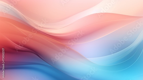 A colorful abstract art piece with flowing waves in shades of red, pink, blue, and purple. The colors blend seamlessly into one another, creating a dynamic and eye-catching display.