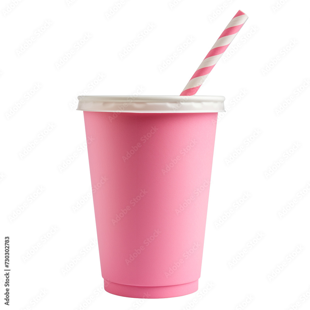 pink paper cup isolated pink paper cup isolated