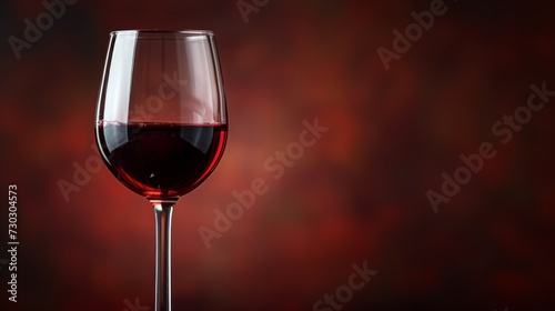 An elegant wine glass filled with deep red Cabernet Sauvignon, showcasing its...