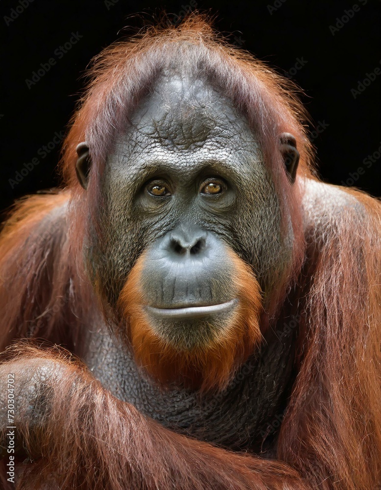 portrait of an orangutan