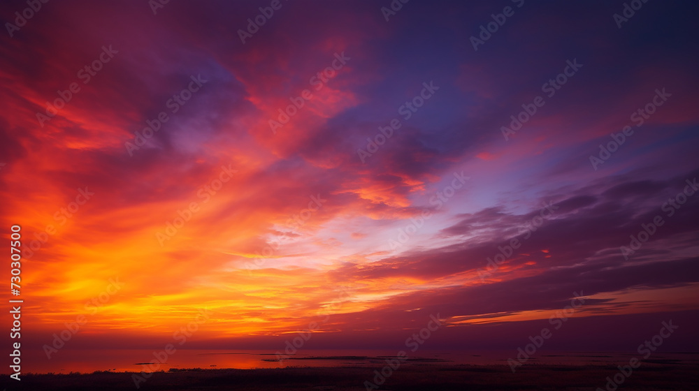 Fototapeta premium Beautiful evening sky, sunset image