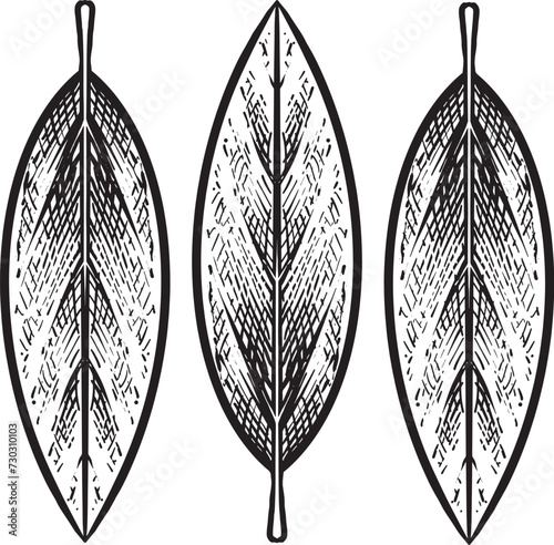 leaf vintage hand draw (ID: 730310103)