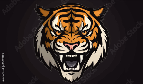 tiger head logo symbol bengal logotype mascot design