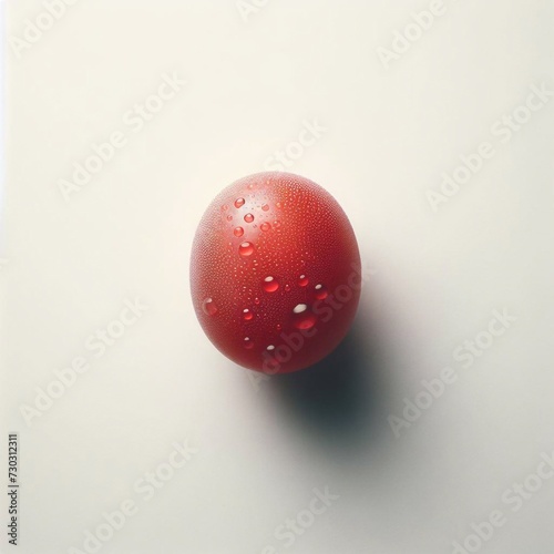 a fresh purple grape on white background