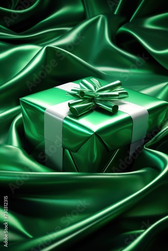 Emerald handmade shiny gift box