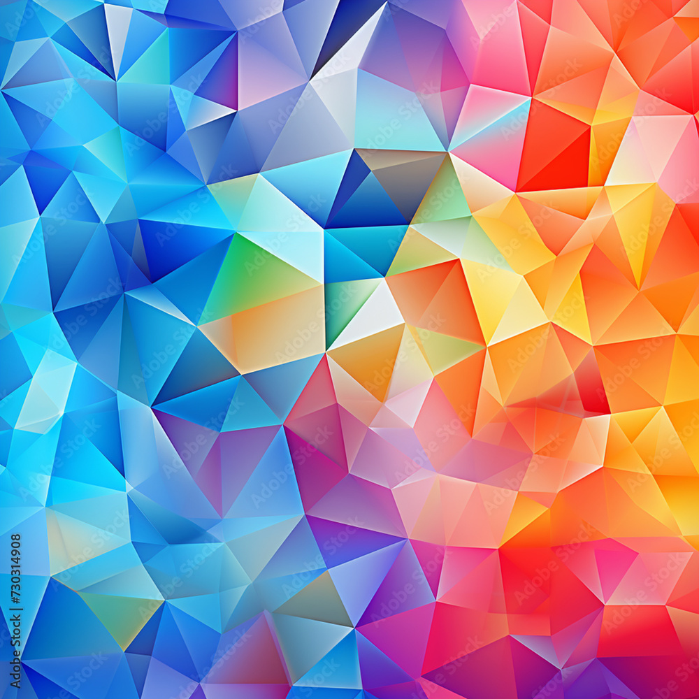 Abstract Multicolor triangle Geometric background Abstract Multicolor triangle Geometric background