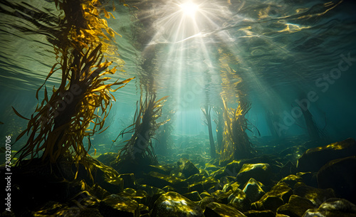 Algae reaching the surface of the water. © lutsenko_k_