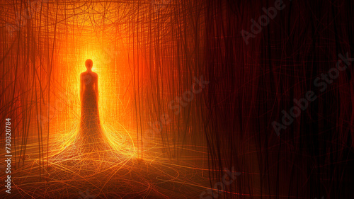 Spiritual background relating to light being